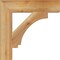 Ekena Millwork Imperial Block Rough Sawn Bracket, Western Red Cedar, 4"W x 20"D x 20"H BKT04X20X20IMP05RWR - alternate 2